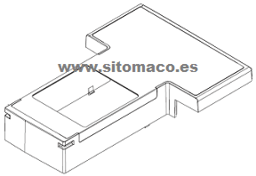 TAPA BASE BRAZO LIBRE  SINGER 4432