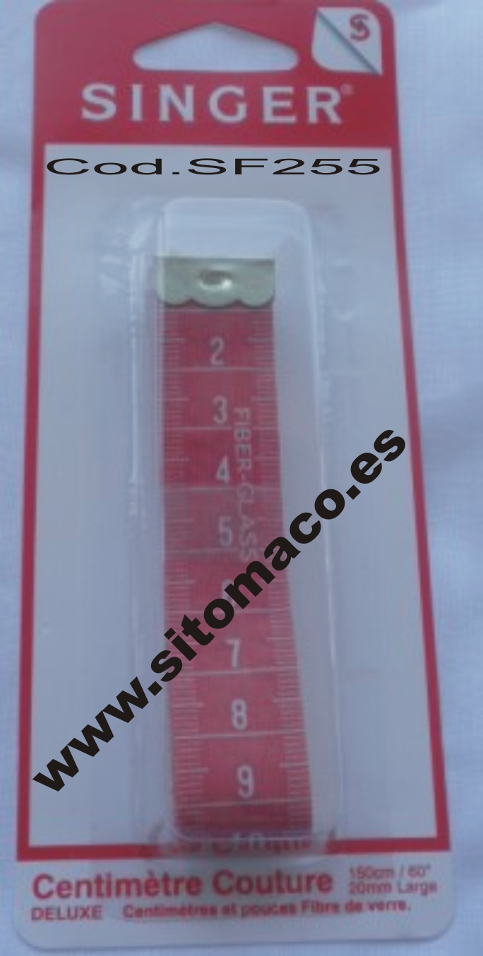 CINTA METRICA 150cm -  SINGER(centimetros y pulgadas)